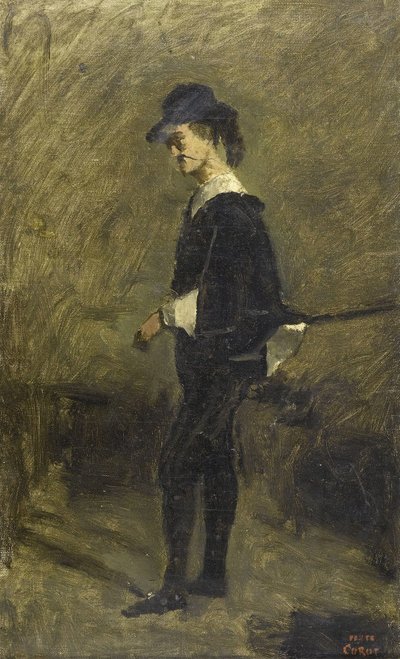 Bigour dArrasin muotokuva ja Hamletin puku tekijältä Jean Baptiste Camille Corot